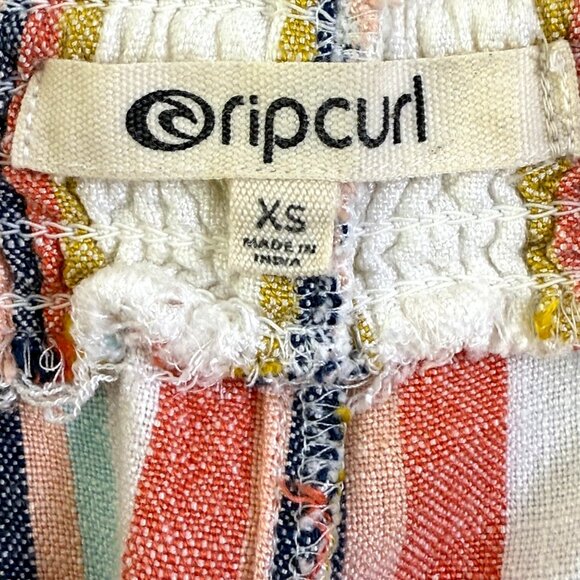 Rip Curl Classic Surf Joggers Womens Sz XS Multi Stripe Drawstring Beach Pants - Picture 8 of 12